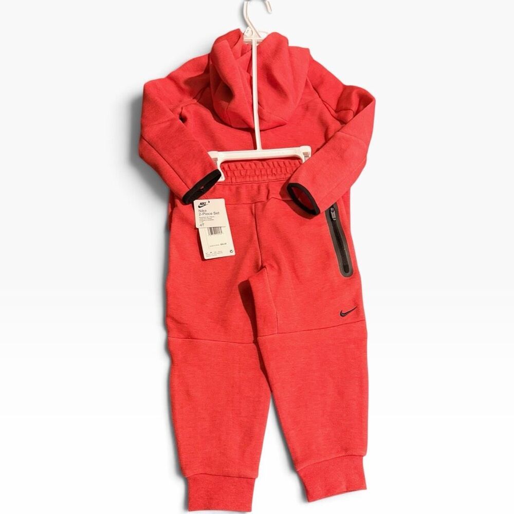 Nike 2-Piece Tech Fleece Full Zip Hoody Pants Jogger Set Toddler size 4T New (a) - Picture 7 of 11